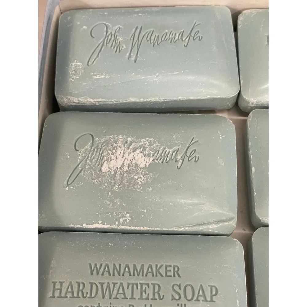 Vintage John Wanamaker Hardwater Soap Jasmin Bar Bath‎ Buttermilk Lanolin 12 Ct